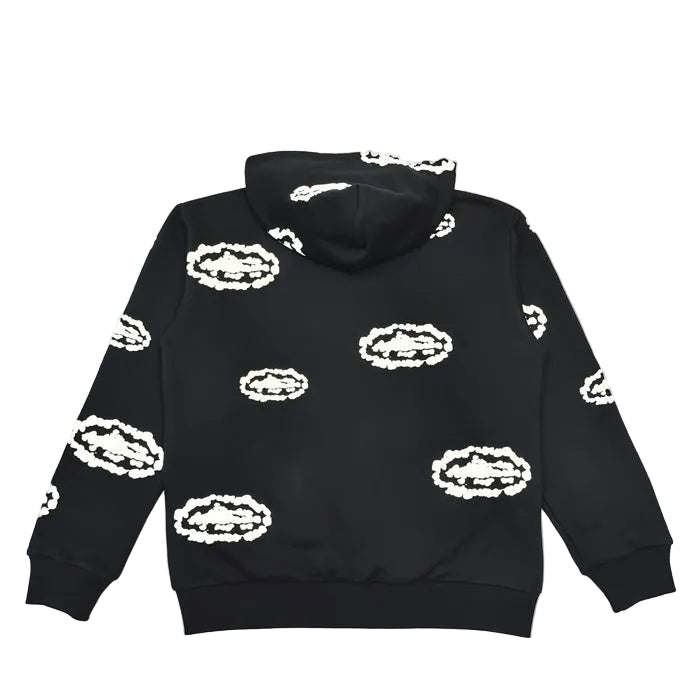 Denim Tears Cotton Wreath Zip Hoodie — Black