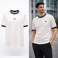 Maglia Bianca Classic DG con Bordini a Contrasto