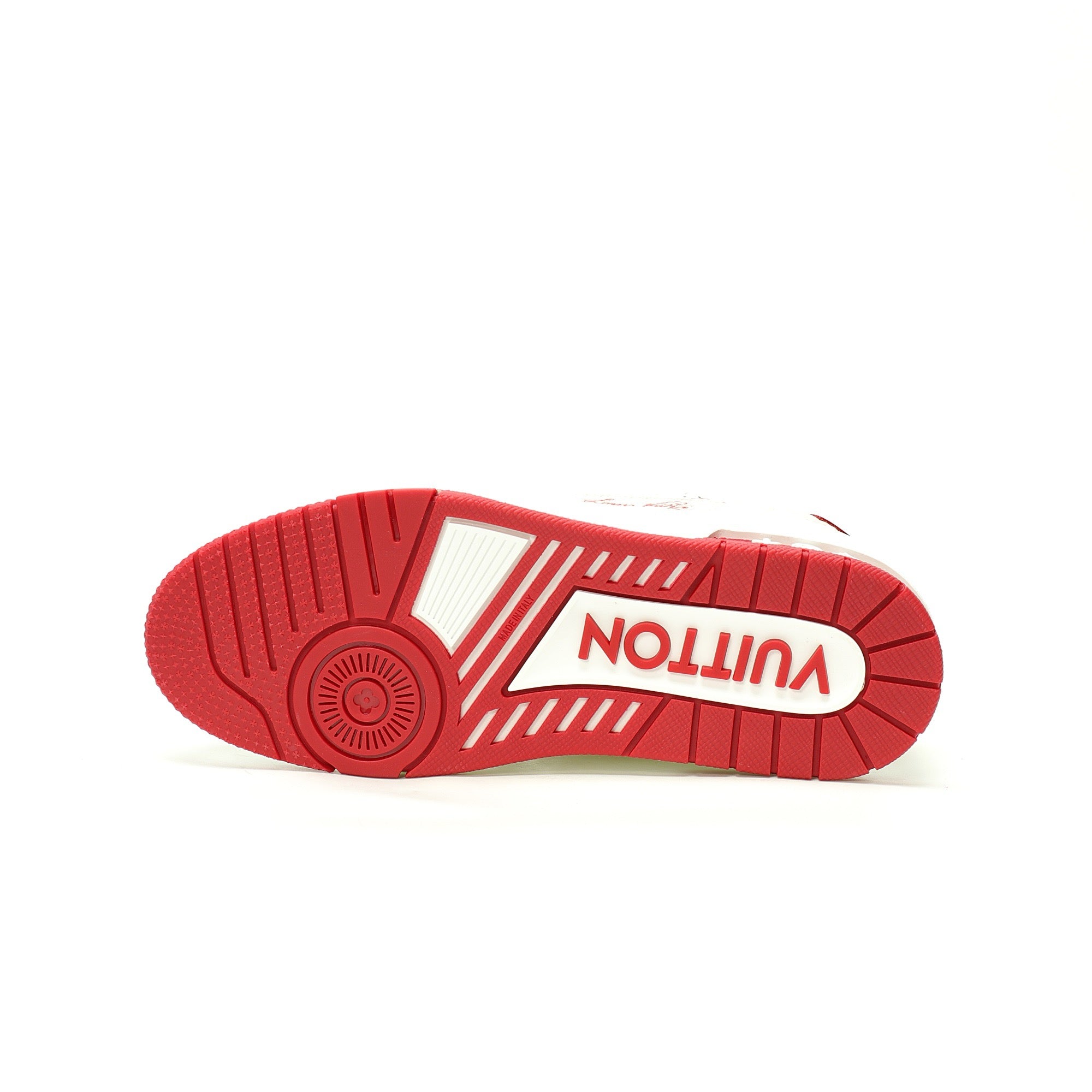 Louis Vuitton LV Trainer Sneaker – White / Red