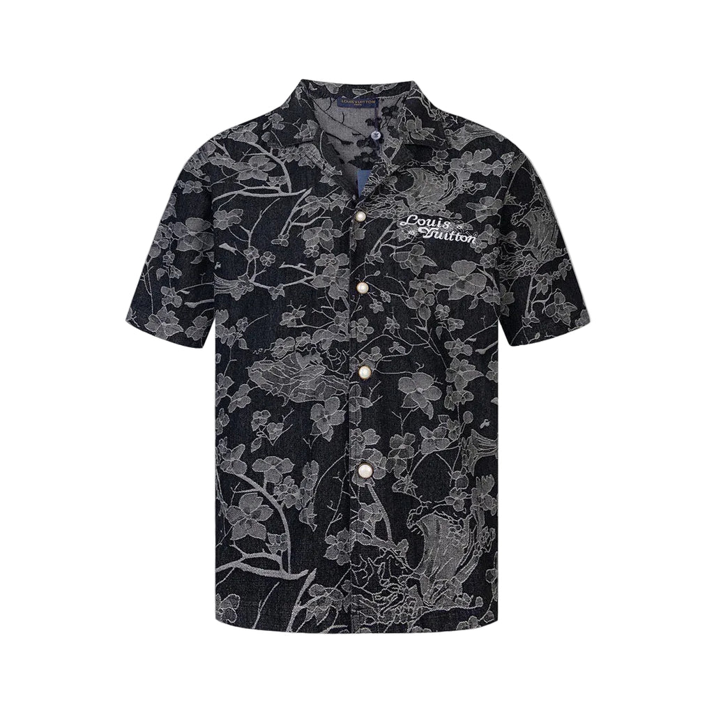 Louis Vuitton Floral Denim Set – Camicia + Shorts