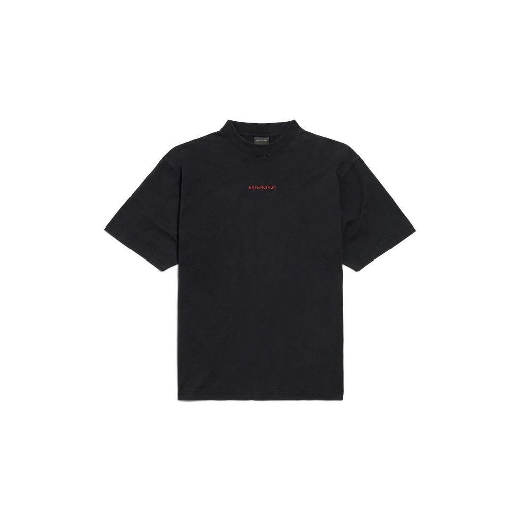 T-shirt Balenciaga Logo  Oversize Nera