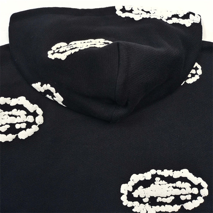 Denim Tears Cotton Wreath Zip Hoodie — Black