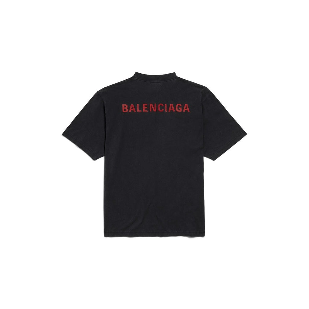 T-shirt Balenciaga Logo  Oversize Nera