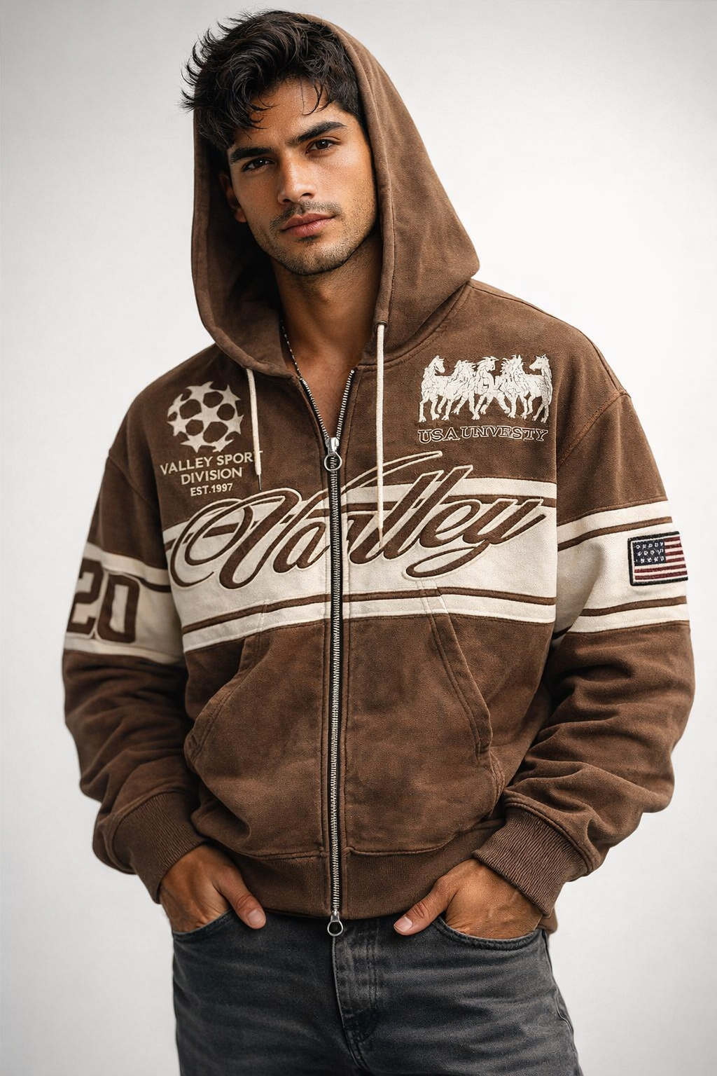 Valley Sport Division Zip Hoodie