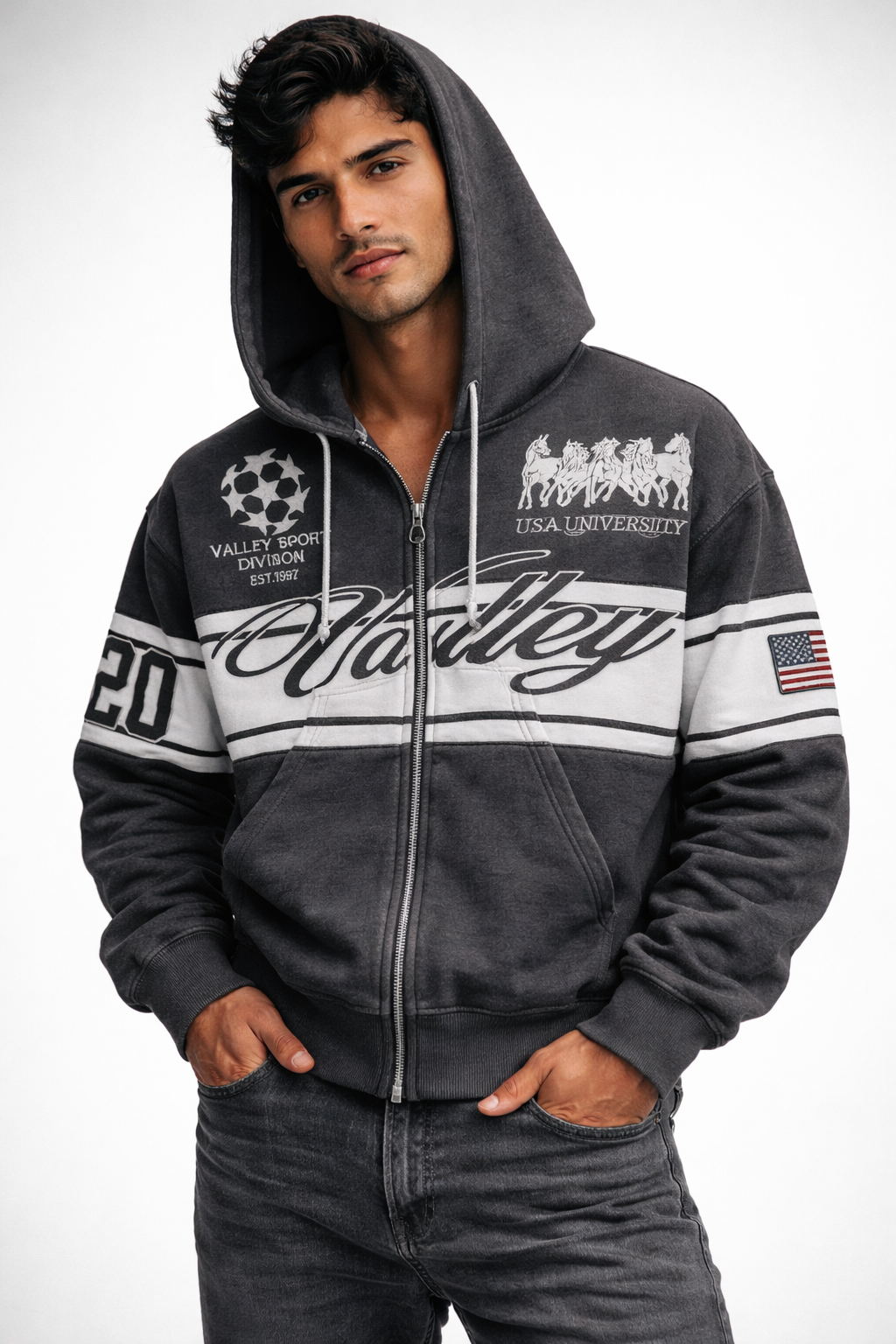 Valley Sport Division Zip Hoodie