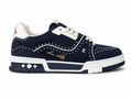 Louis Vuitton LV Trainer Sneaker — Studded Navy