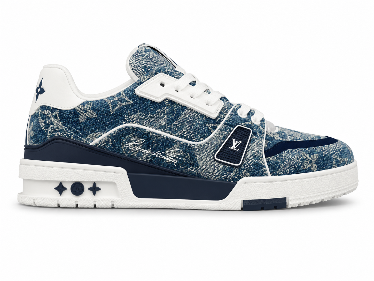 Louis Vuitton LV Trainer Sneaker — Denim Monogram