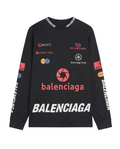 Felpa Balenciaga Multi Logo - Manica Lunga Streetwear