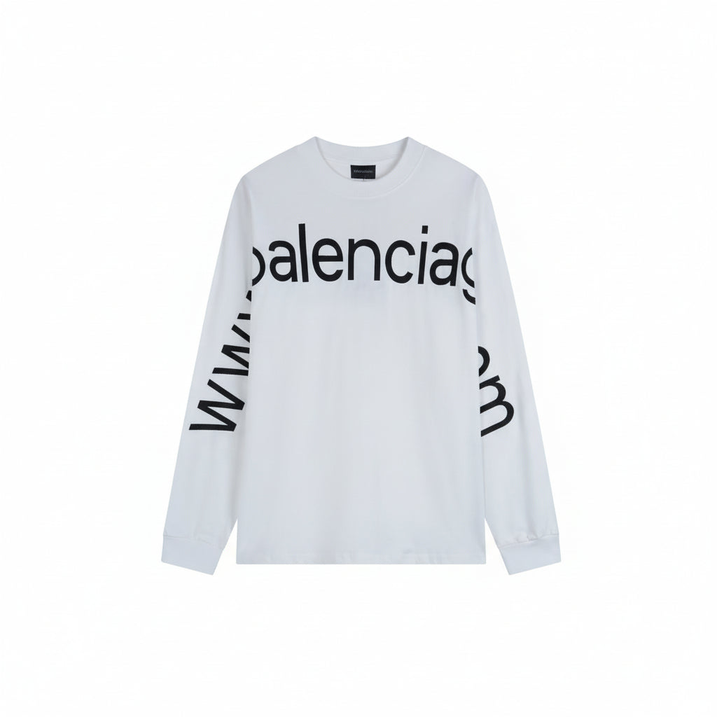 Felpa Balenciaga Logo Grande - Manica Lunga Oversize