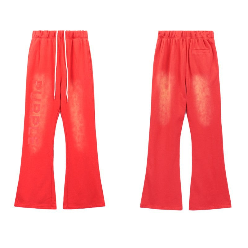 Purple Brand Washed Flare Sweatpants