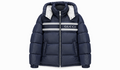 Giubbotto Gucci Piumino Logo e Strisce - Blu Navy/Nero