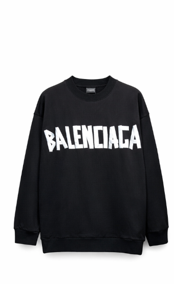 Felpa Balenciaga Logo Bianco - Nero