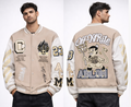 Giacca Off-White AC milan Varsity Patch A-Lon - Beige/Bianco