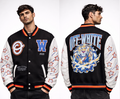 Giacca Off-White Varsity Stelle Rosse Tigre - Nero/Bianco