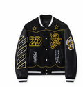 Giacca Varsity Off-White Ricami Oro 23