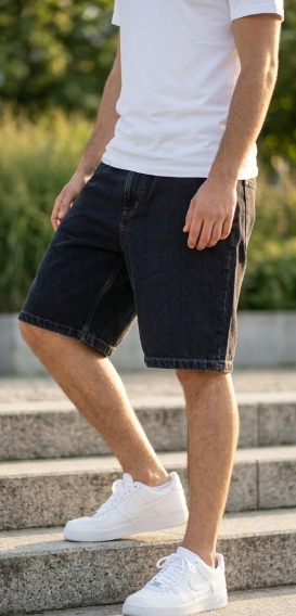 Carhartt Shorts Denim Nero