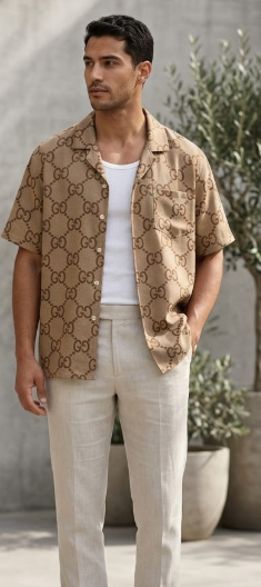 Camicia Premium Luxury Monogram