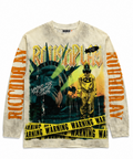 Felpa Roughplay Warning Long Sleeve — Tie-Dye