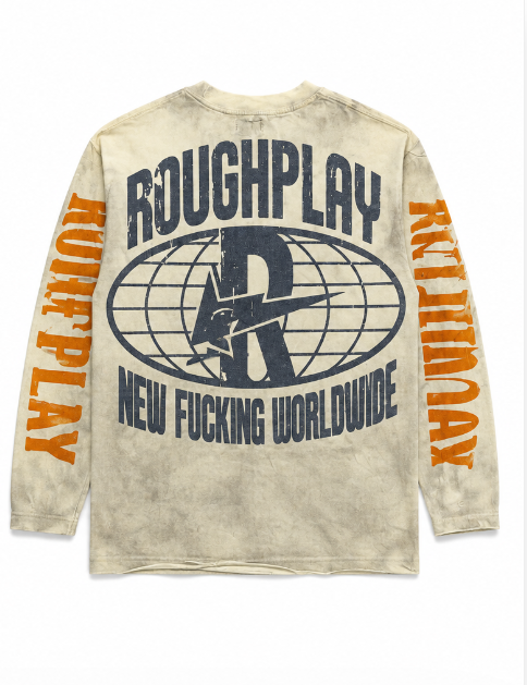 Felpa Roughplay Warning Long Sleeve — Tie-Dye