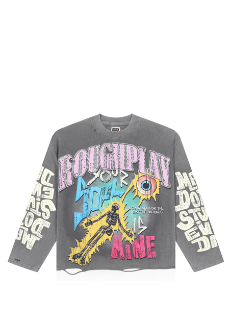 Felpa Roughplay Your Soul Is Mine Long Sleeve — Grey