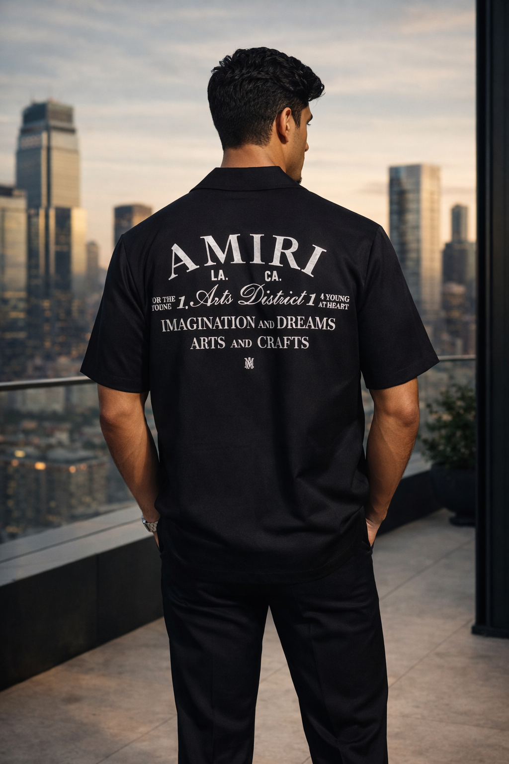 Amiri Arts District Bowling Shirt