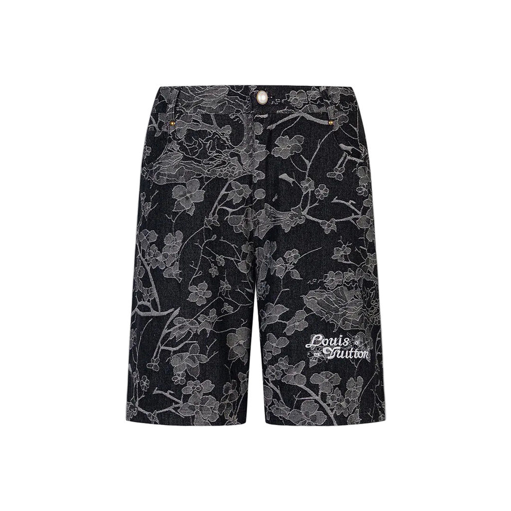 Louis Vuitton Floral Denim Set – Camicia + Shorts