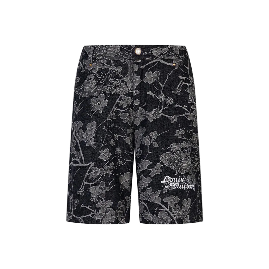 Louis Vuitton Floral Denim Set – Camicia + Shorts