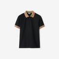 Polo Burberry Collerette Beige Détails Rouges - Noir