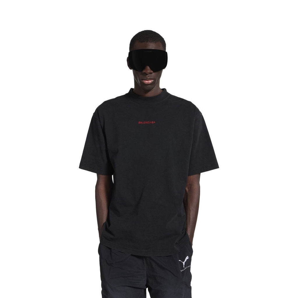 T-shirt Balenciaga Logo  Oversize Nera