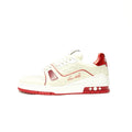 Louis Vuitton LV Trainer Sneaker – White / Red