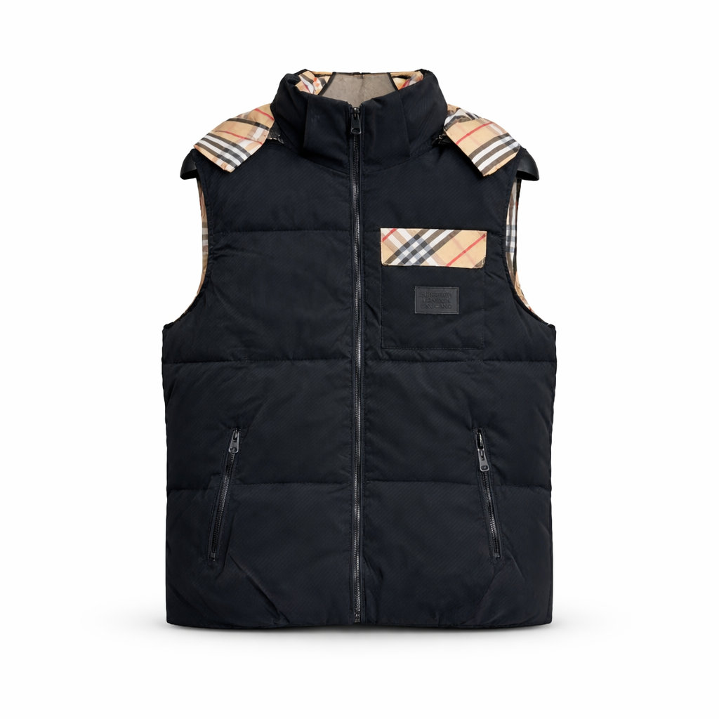 Gilet Piumino Burberry Dettagli  - Nero