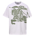 Burberry Equestrian Knight Oversized T-Shirt – White/Ivy
