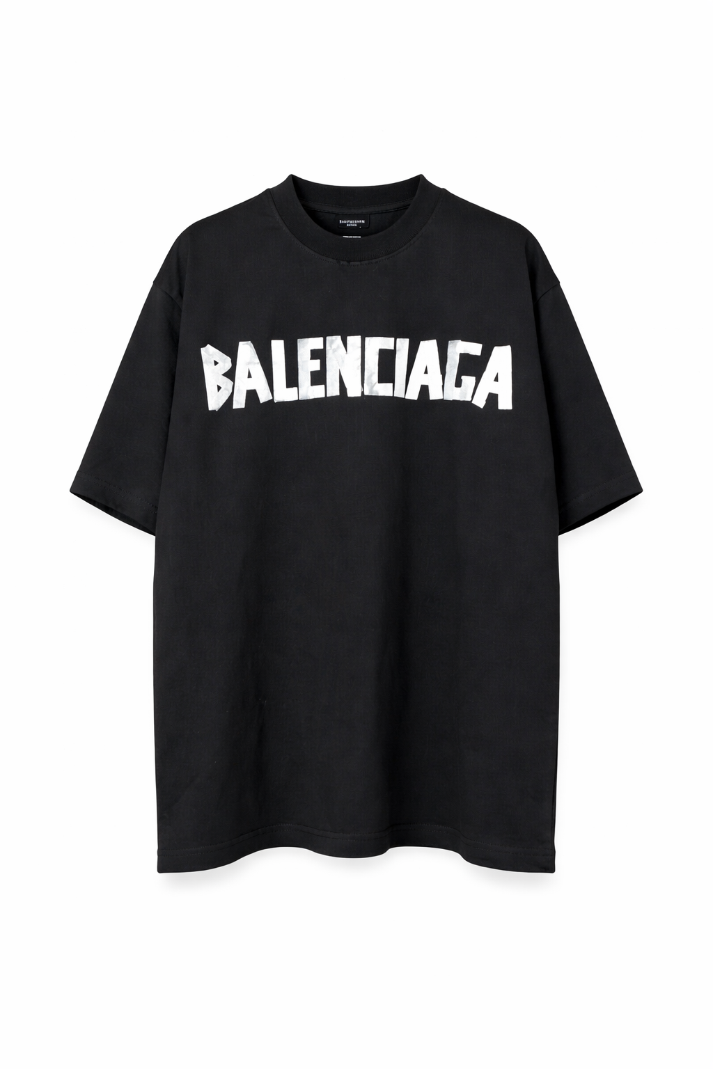 T-Shirt Balenciaga Logo Oversize - Rosa/Nero/Beige