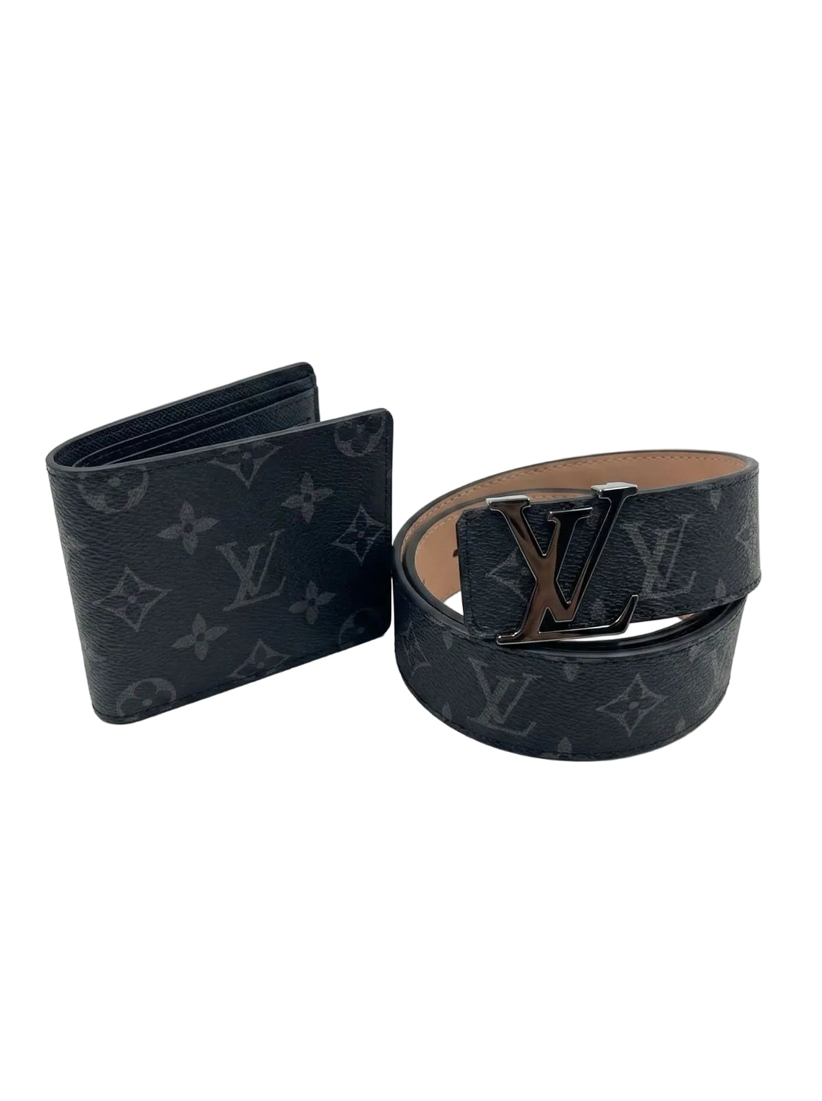 Louis Vuitton — Gift Set Cintura & Portafoglio Monogram Eclipse
